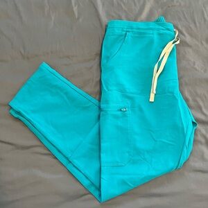 Figs Teal Yola Scrub pants